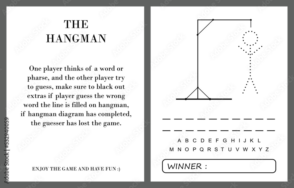 Hangman Printable Game Printable - FamilyEducation