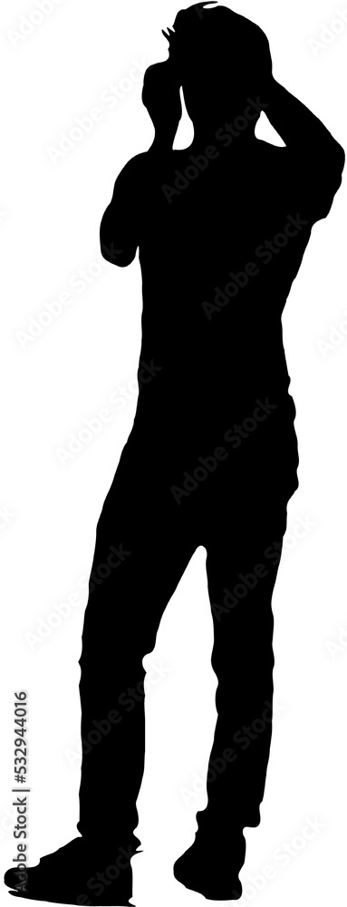 silhouette design various people's activities silhouette design various people's activities