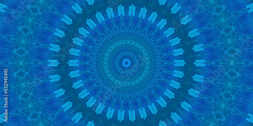 Digitaler Fractal Mandala Hintergrund Design für Druck und Layout