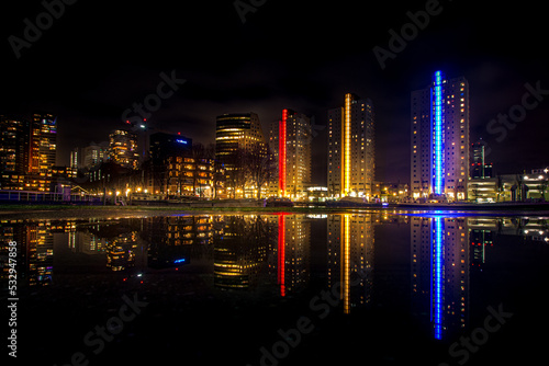 Rotterdam city at nigth