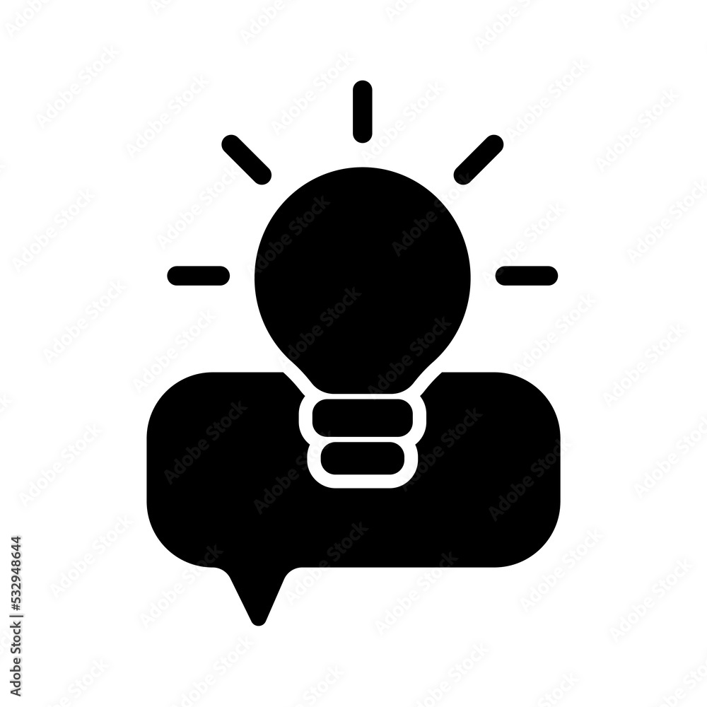 Technical support and problem solving by phone or online. Icon with message, chat and light bulb, symbol of support, solutions and customer assistance, consultation and service. Vector illustration Technical support and problem solving by phone or online. Icon with message, chat and light bulb, symbol of support, solutions and customer assistance, consultation and service. Vector illustration