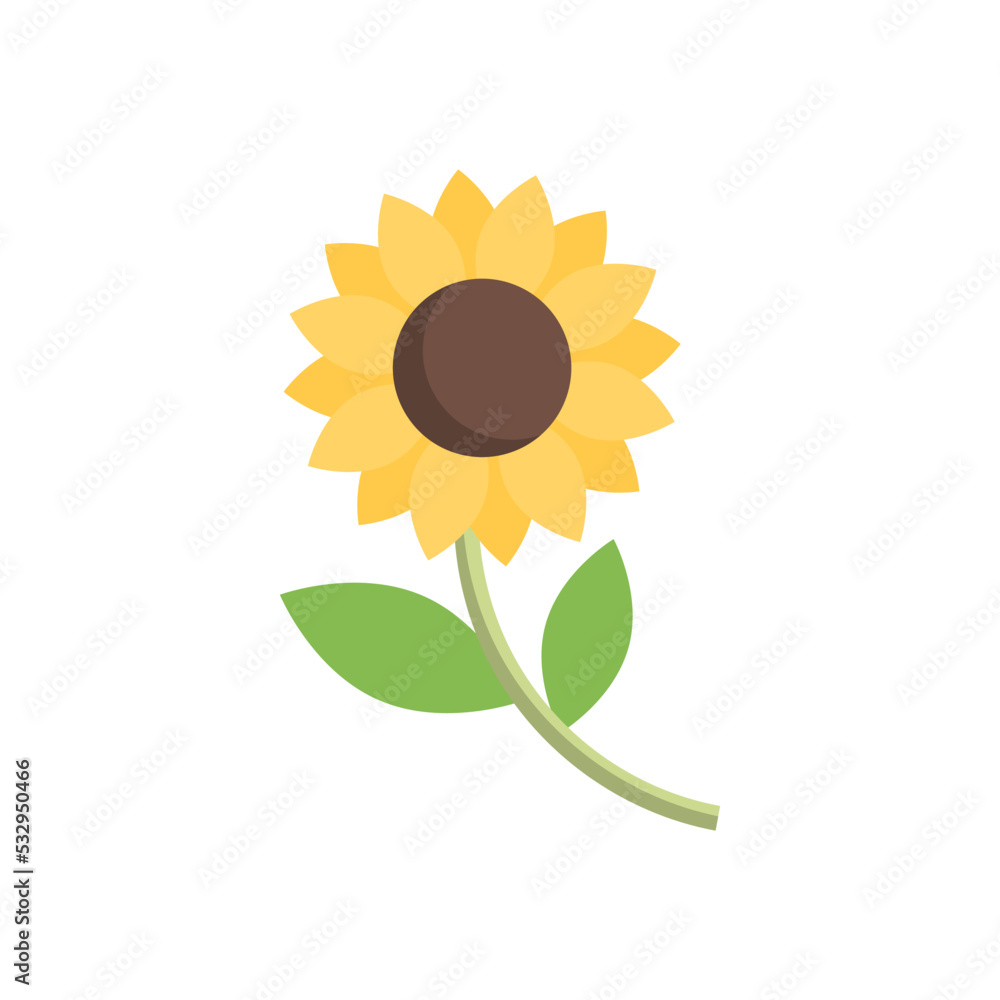 Obraz premium Sunflower icon design template vector illustration