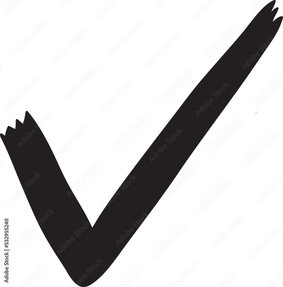 black check mark tick mark check list hand draw cartoon vector design black check mark tick mark check list hand draw cartoon vector design