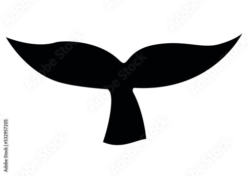 Vector de cola de ballena