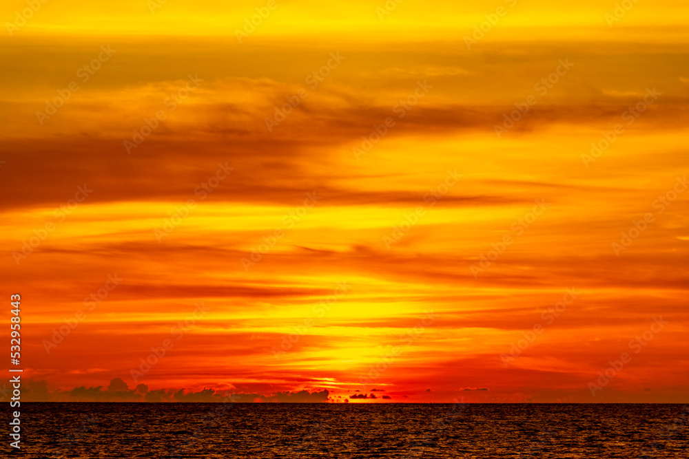 Beautiful stunning colorful and golden sunset at Phuket island Thailand. Beautiful stunning colorful and golden sunset at Phuket island Thailand.