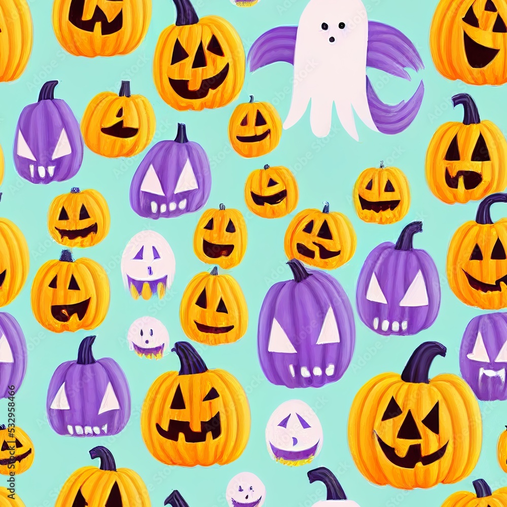 Halloween seamless pattern, Doodle cute ghosts Simple spooky character or scary ghostly monsters. Great as a backdrop, for use in composite work or as wrapping paper design. Halloween seamless pattern, Doodle cute ghosts Simple spooky character or scary ghostly monsters. Great as a backdrop, for use in composite work or as wrapping paper design.