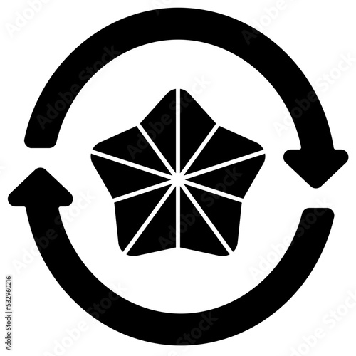 repurchase solid icon