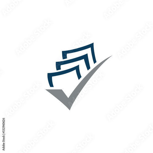 Accounting vector logo design template