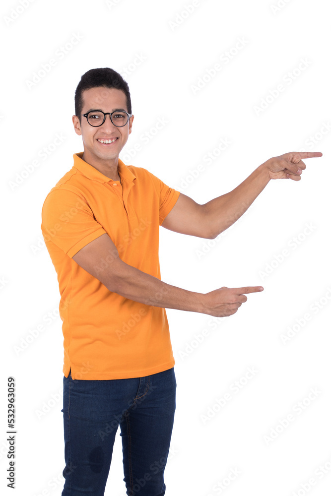 young man pointing young man pointing