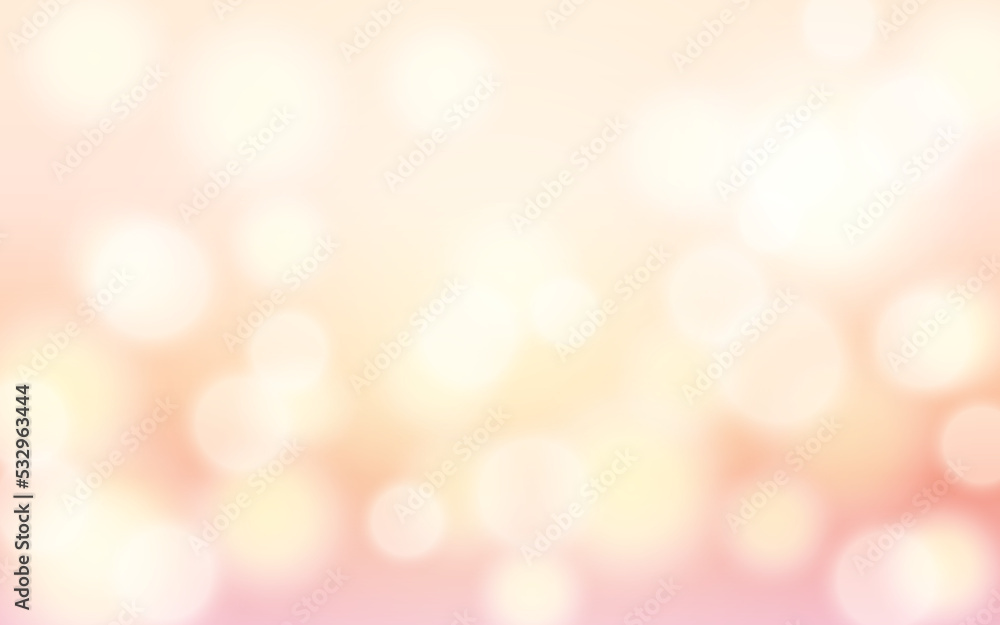 Obraz premium Gentle and Cute bokeh soft light abstract background, Vector eps 10 illustration bokeh particles, Background decoration