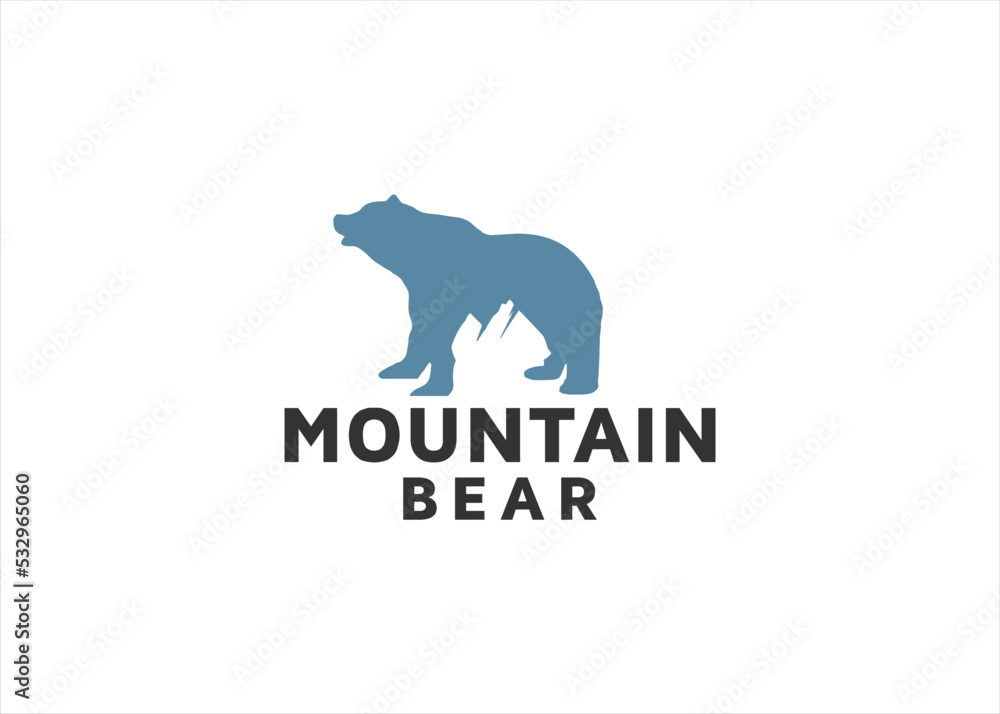 Obraz premium bear logo design