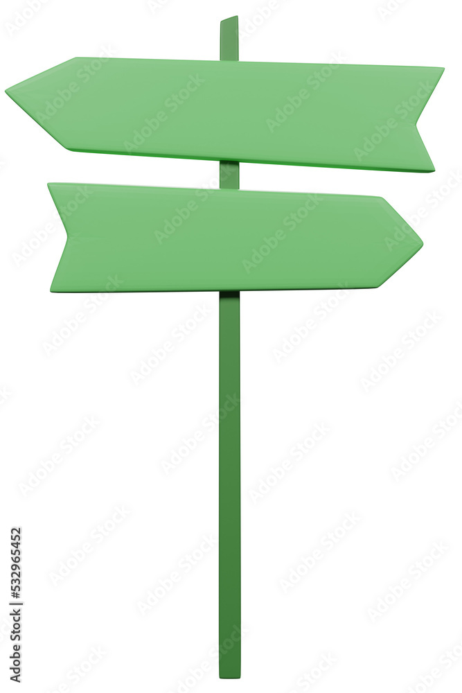 Green signboard plate. 3D rendering Green signboard plate. 3D rendering