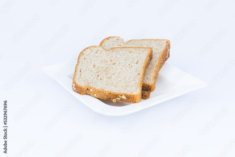meal organic whole grain sliced bread with oats on dining room meal organic whole grain sliced bread with oats on dining room