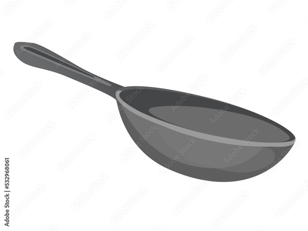 Frying pan icon. Vector icon for web design isolated on white background Frying pan icon. Vector icon for web design isolated on white background