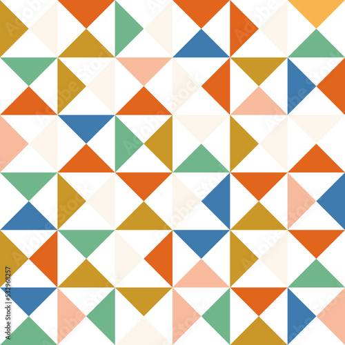 Abstraction Vector Geometric Patterns Multicolored