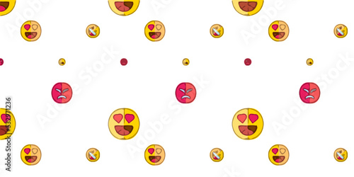 emoji pattern design very cute