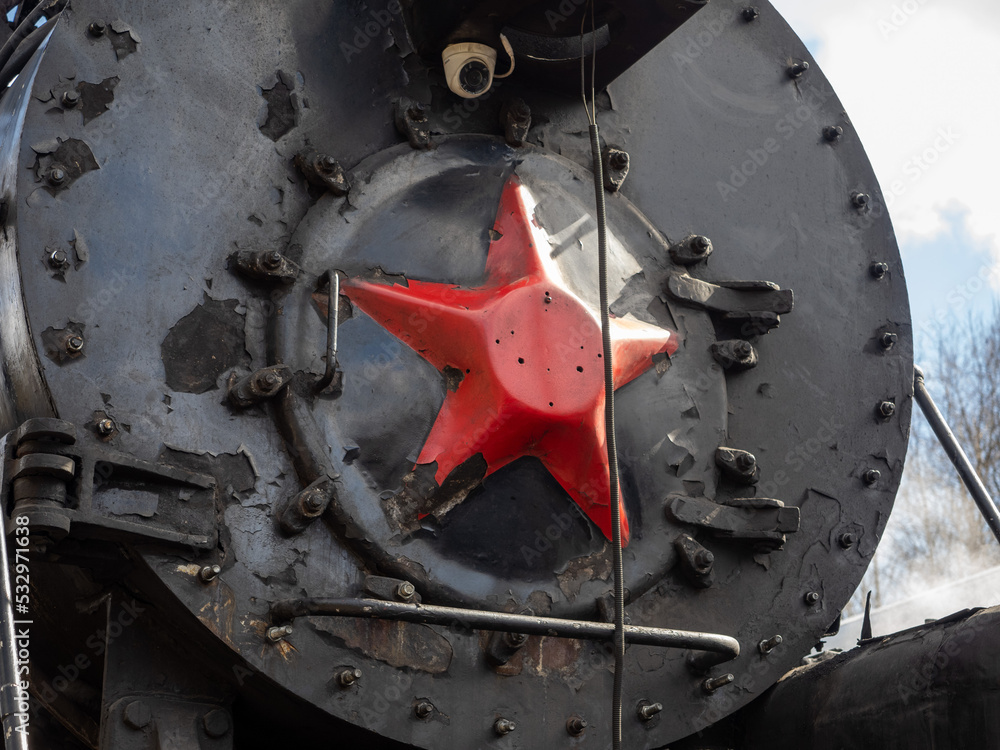 old soviet locomotive