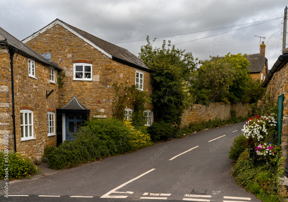 picturesque Abbotsbury village in Dorset on the Jurassic Coast of England picturesque Abbotsbury village in Dorset on the Jurassic Coast of England