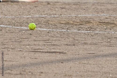 Softball on a Dirt Infield