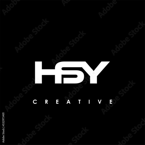 HSY Letter Initial Logo Design Template Vector Illustration photo