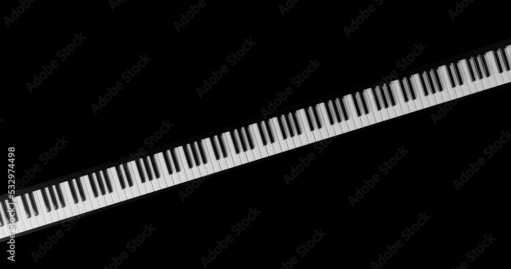 piano keyboard 3d render made in blender piano floating in space piano keyboard 3d render made in blender piano floating in space