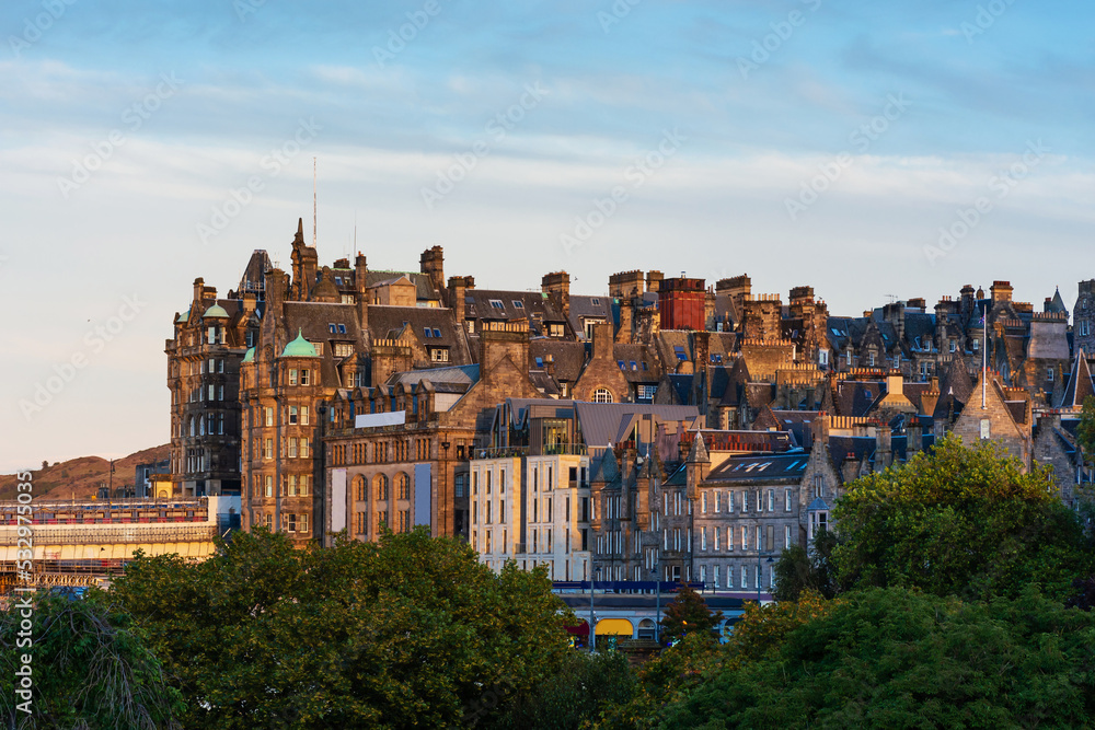 Beautiful architecture of Edinburgh in Scotland, cityscape