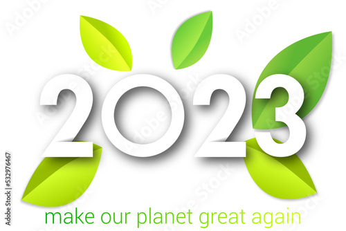 2023 - happy new year 2023 - green year