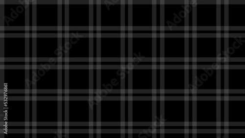 Dark black and white simple cozy plaid texture flannel background vector illustration.