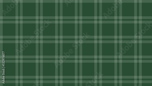 Green simple cozy plaid texture flannel background vector illustration.