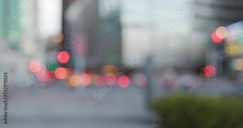 Wallpaper Mural Blur view of city street at night Torontodigital.ca