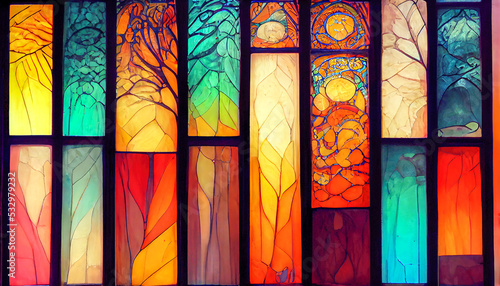 Beautiful stained glass windows
