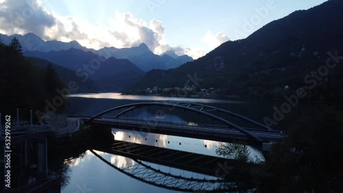 Lago Di Barcis Italy Drone Footage