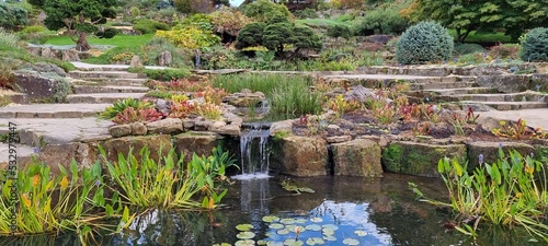 Garden with pond