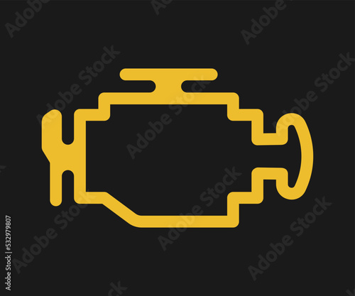 Auto car sign. Engine icon. Vector illustration.