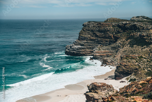 Cape point national park viewpoint over the sea