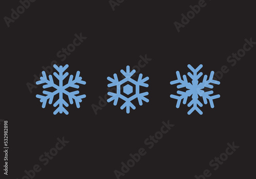 Snow and could icon design for your business