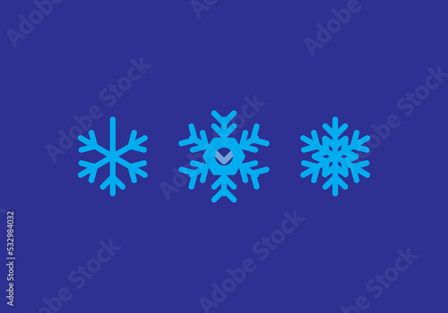 Snow and could icon design for your business