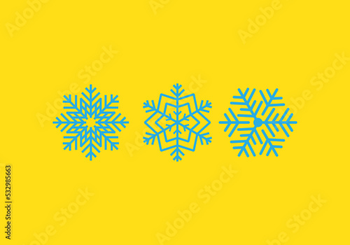 Snow and could icon design for your business