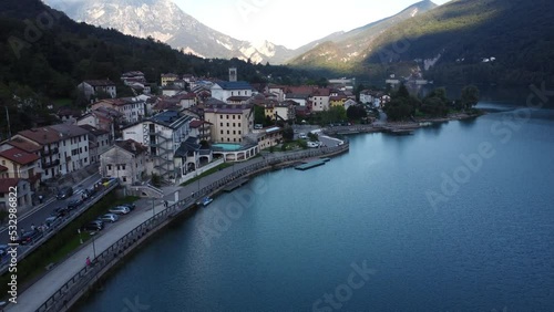 view of the city in a lake