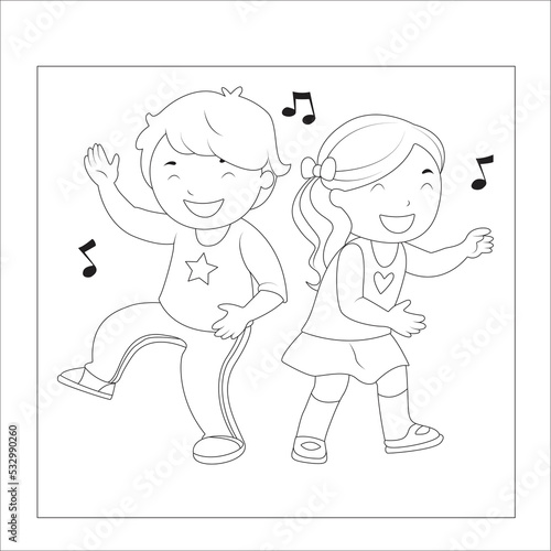 funny kids activities coloring page  