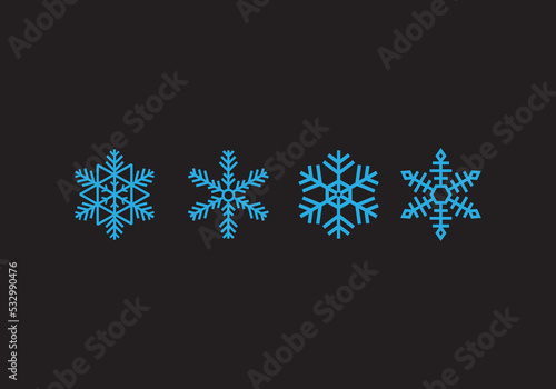 Snow and could icon design for your business