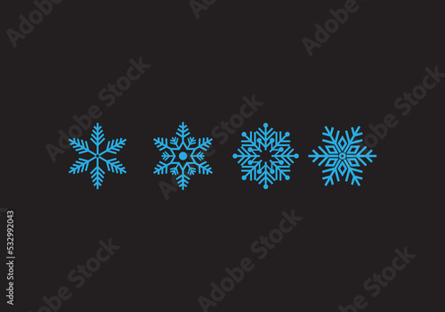 Snow and could icon design for your business