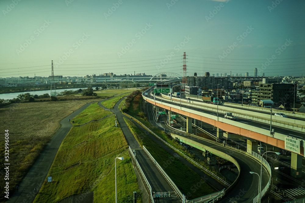 Fototapeta premium 足立区の街並み