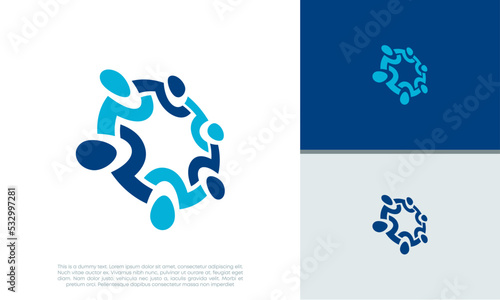Human Resources Consulting Company, Global Community Logo. Social Networking logo designs.