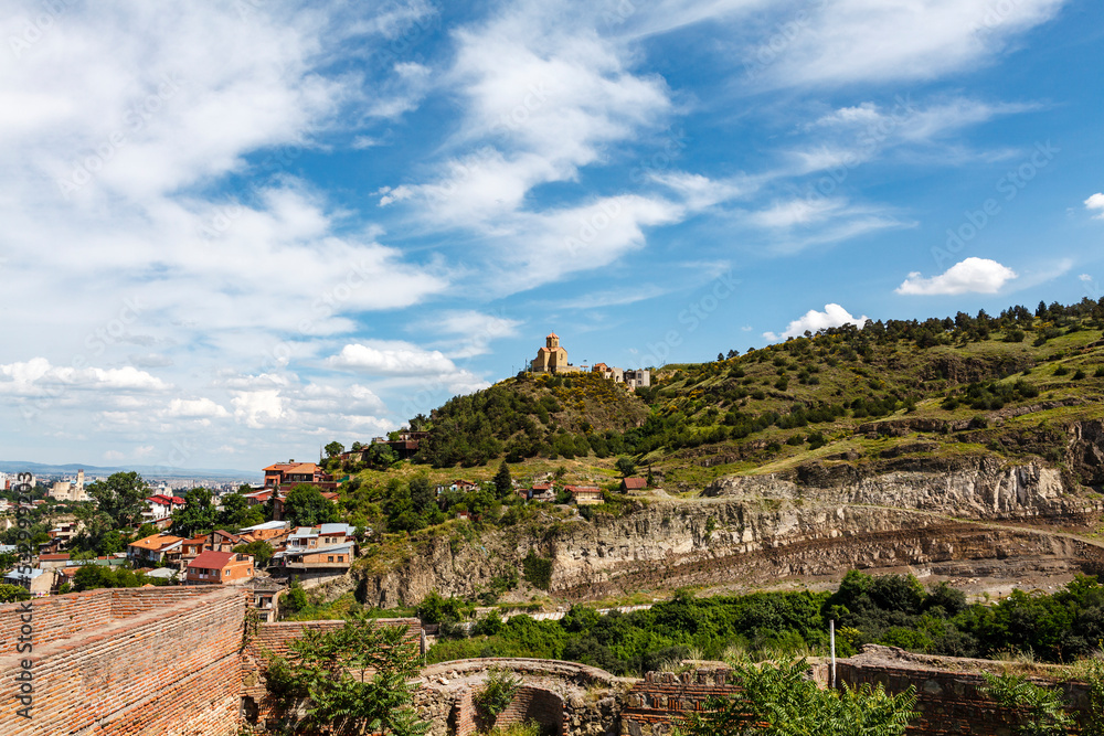 Panorama view at the historical center of Tbilisi, Georgia, Europe