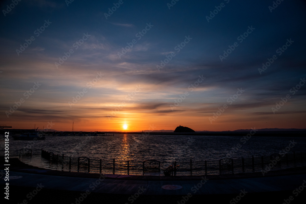 Obraz premium 室蘭 夕焼け Muroran