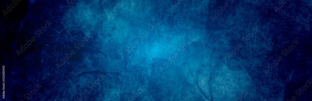 Dark Blue Distressed Grunge Texture for your design. abstract blue concrete texture background banner pattern. Backdrop dark paper texture grungy background with space for text or image. 