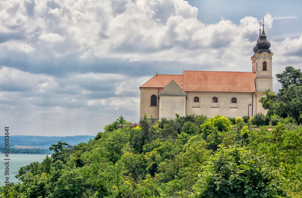 Benedictine abbey in Tihany, Hungary.