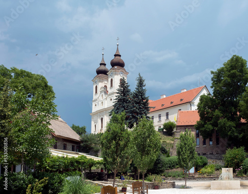 Benedictine abbey in Tihany, Hungary. photo