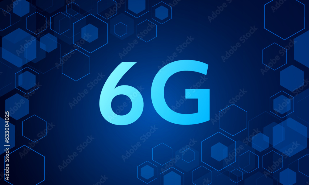 Fototapeta premium concept of technology 6G mobile network , New generation telecommunication , high-speed mobile Internet